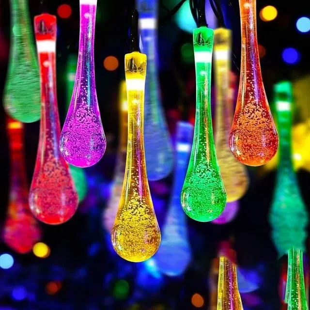 Mprow 3 Meter 14 Led's Water Drop Fancy Light, Multicolor
