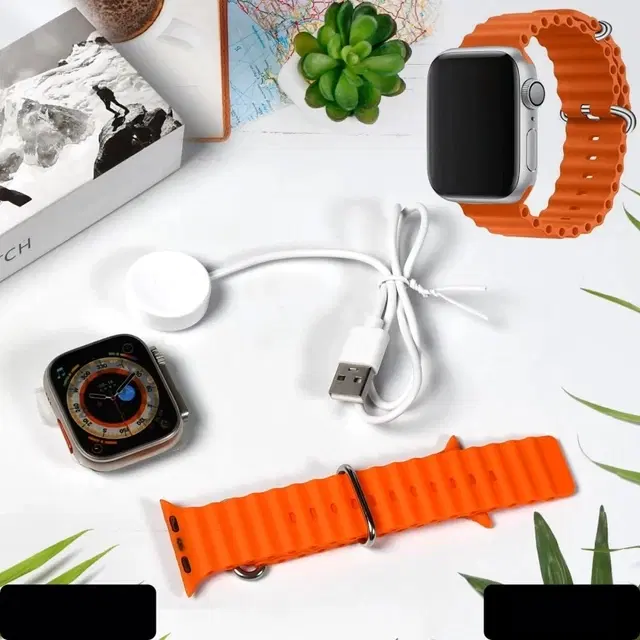 Silicone T800 Ultra Smartwatch, Orange