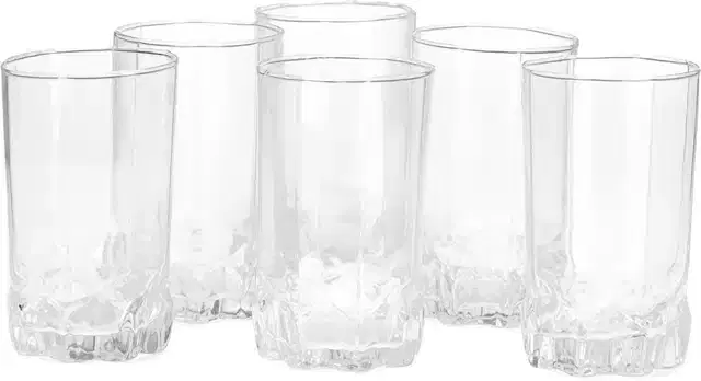 Liquor cum Cocktail Glasses, Transparent, 300 ml, Pack of 6
