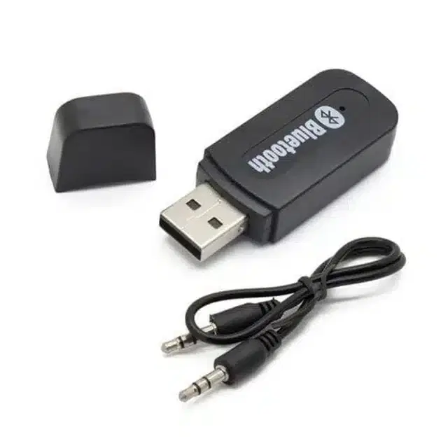 Bluetooth Stereo Audio Receiver with Cable, Black