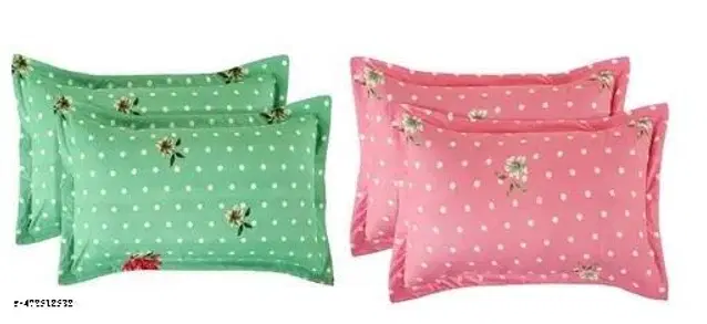 Cotton Pillow Covers, Multicolor, 18x28 inches, Pack of 4