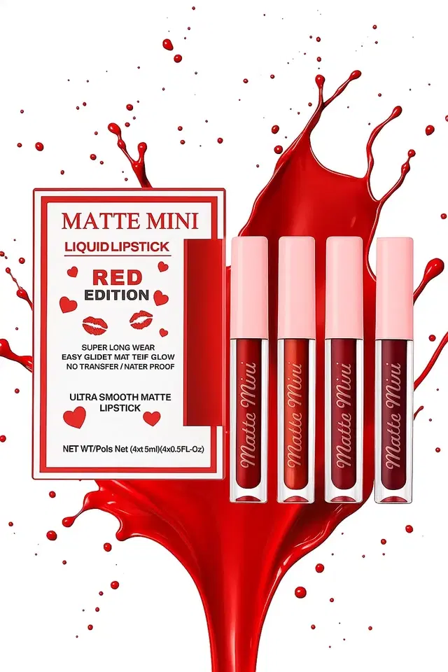 Red Edition Lipstick (Pack Of 4) (6ml)