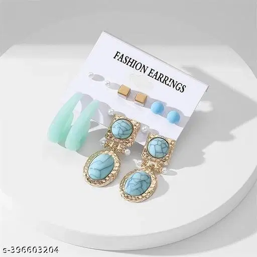 Earring Set Solid Color Fashion Jewelry Combo