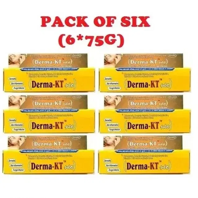 New Derma Kt Antifungal Cream, 15 g, Pack of 6