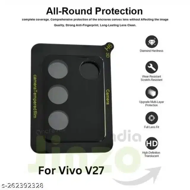 Camera Lens Protectors for Vivo V27, Tranparent