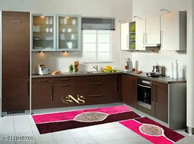 Cotton Floormats for Home, Multicolor, Set of 2