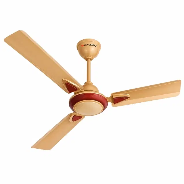 Longway Starlite-1 P1 1200 mm 3 Blade Ceiling Fan, Ultra High Speed | Golden Beige |