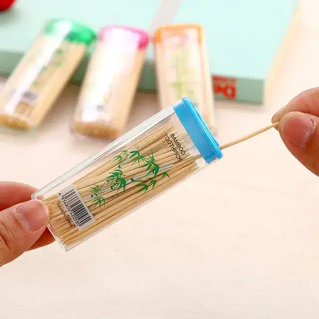 Wooden Toothpicks, Multicolor, Pack of 700