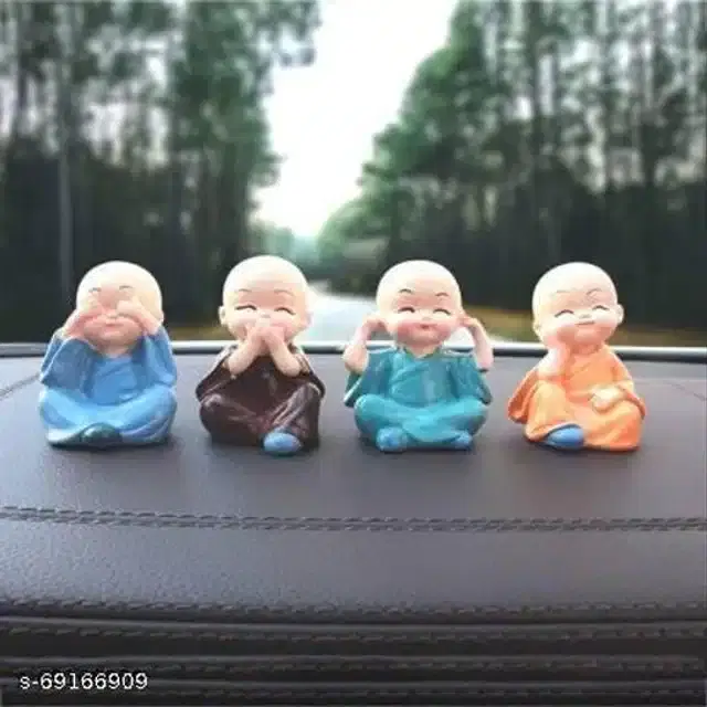 Marble Decorative Showpieces, Multicolor, Pack of 4