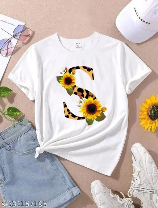 Polyester Top for Women, White (S)