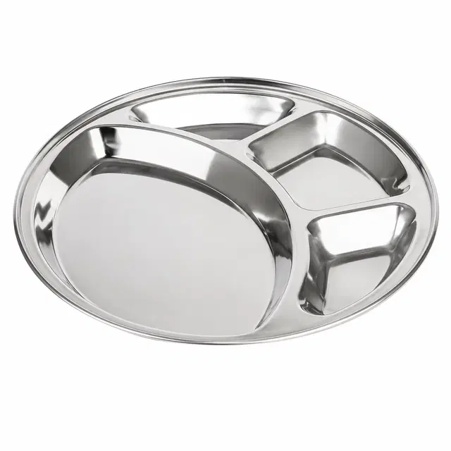 SimpleHome Lightweight Steel 4 Partition Plate-Round