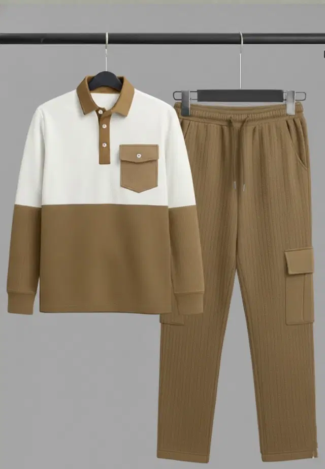 Solid Night Suit For Men  Brown , (M)