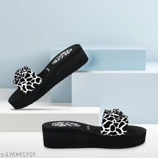 Twosoft EVA Flip-flops for Women (White, 4)