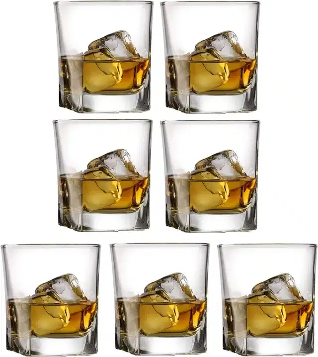 Liquor cum Cocktail Glasses, Transparent, 180 ml, Pack of 7