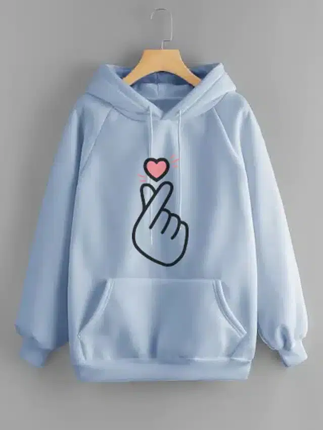 Full Sleeve Hoodie for Women (Sky Blue, S)