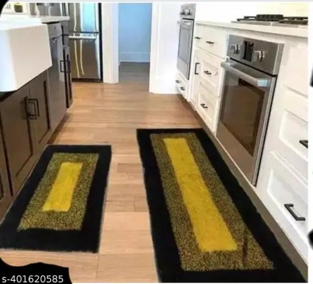 Cotton Doormat, Multicolor, Set of 2