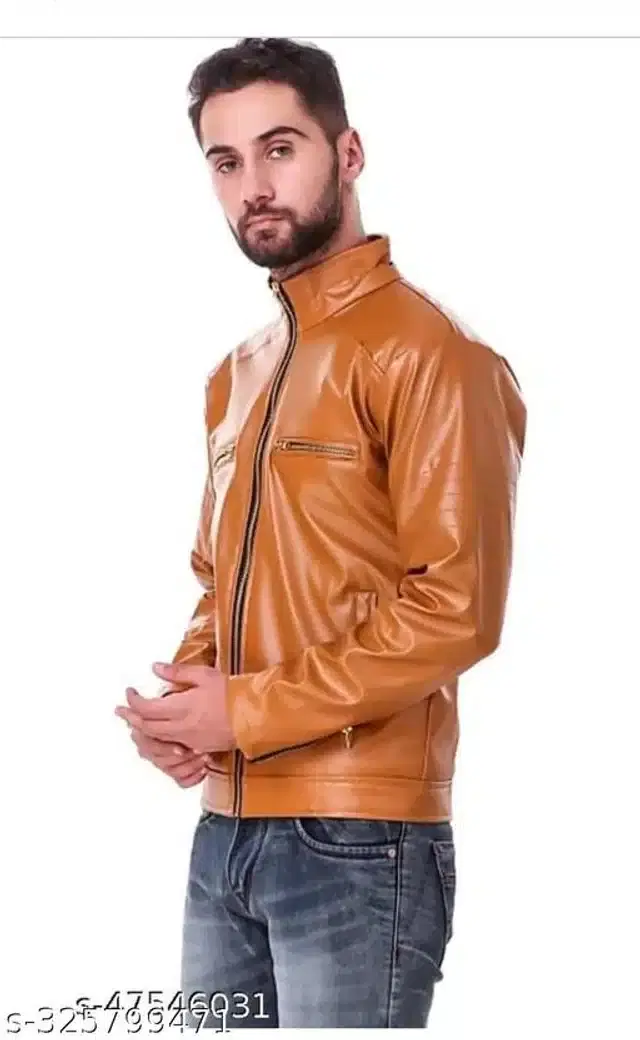 Cotton Jacket for Men (Tan, M)