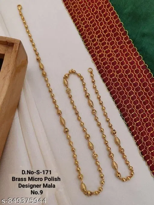 Elegant Necklace for Women (Gold, Free Size)