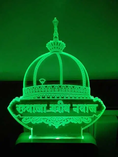 Plastic 7 Color Changing 3D Led Night Lamp For Living Room, Ms-045