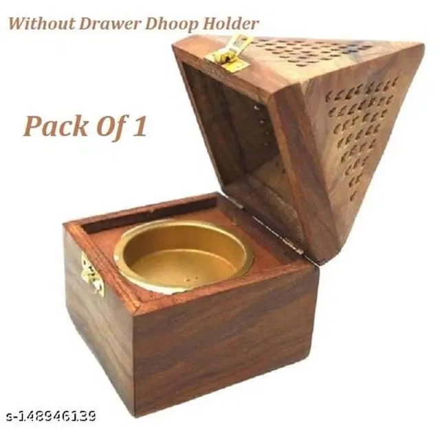 Wooden Dhoop Sticks Holder, Brown
