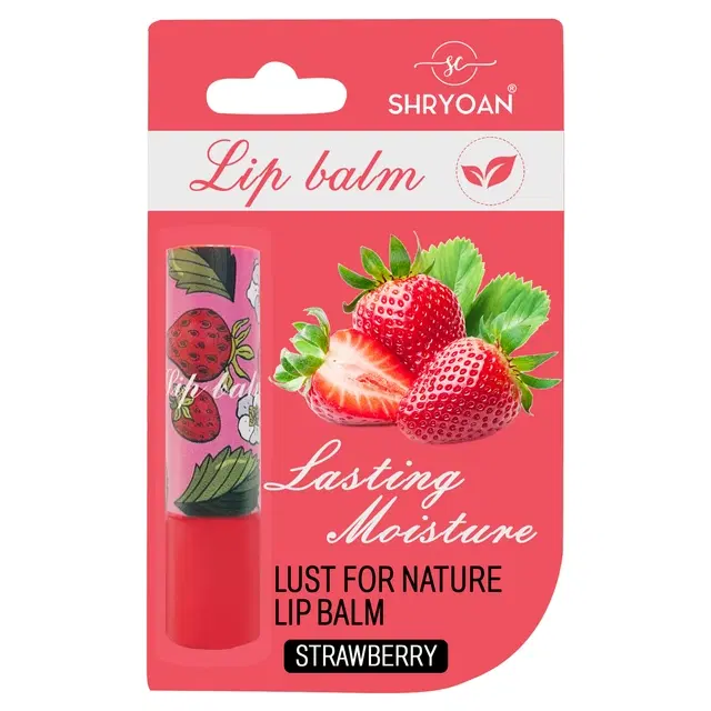 Shryoan Lust for Nature tinted Lip Balm Strawberry 2.8g  ( Pack of 1)