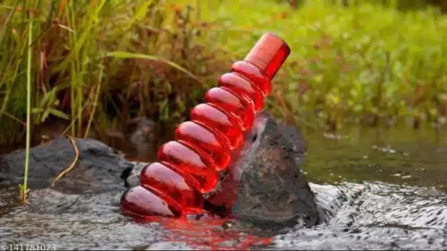 Plastic Water Bottle, Red