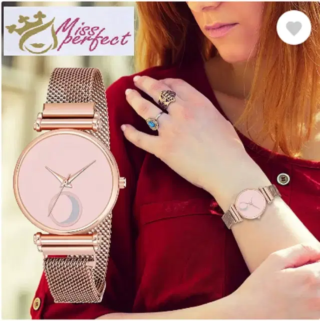 Analog Watch for Women & Girls (Rose Gold)