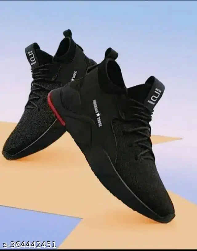 Casual Shoes for Men (Black, 6)