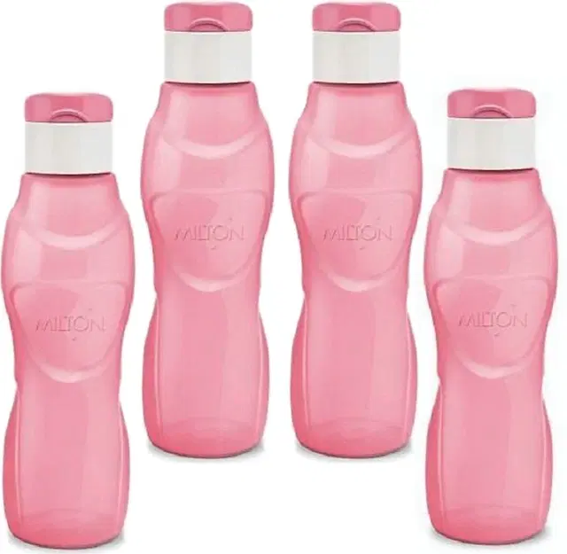 Milton Plastic Water Bottles, Pack of 4, Multicolor, 1000 ml