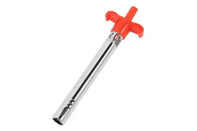 Kitchen4U Steel Gas Lighter, Red, Pack of 1