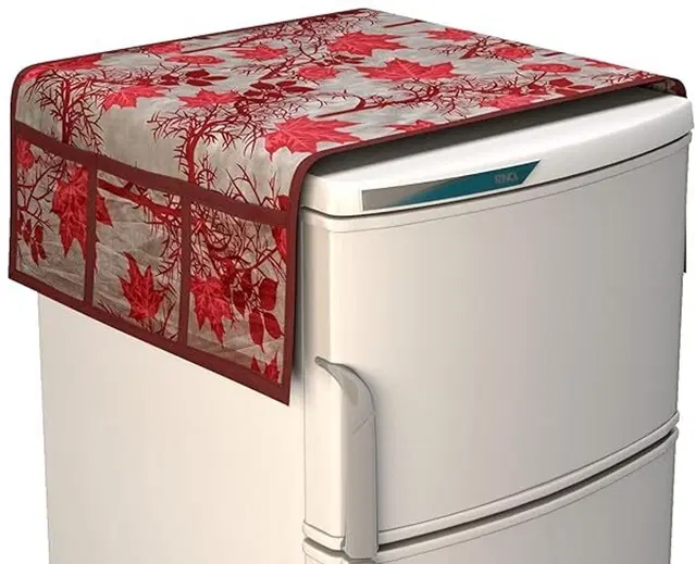 Knitted Only Fridge Cover Red