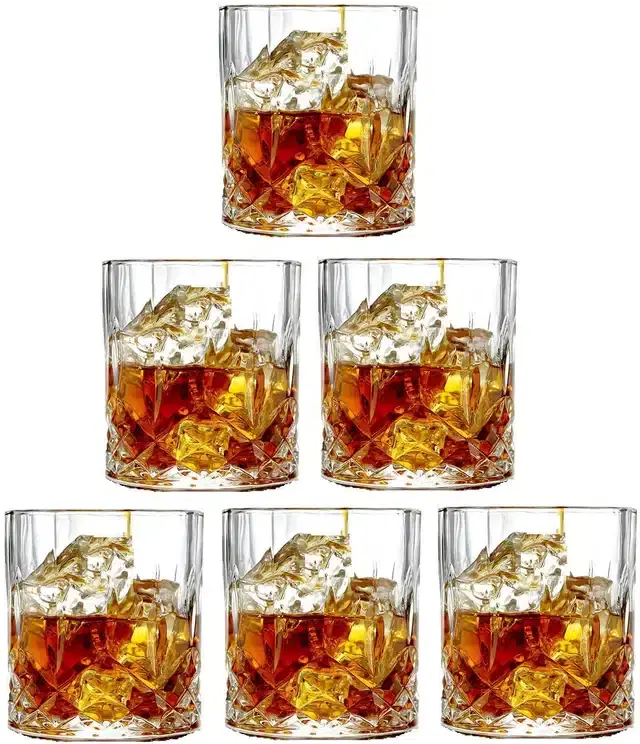 Fancy Water & Wine Glass, 200 ml, Pack of 6