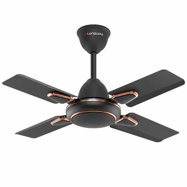 Longway Kiger P1 600 mm 4 Blade Ceiling Fan, Ultra High Speed | Smoked Brown |