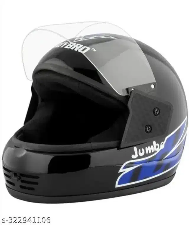 Full Face Helmet for Men & Women, Black & Blue