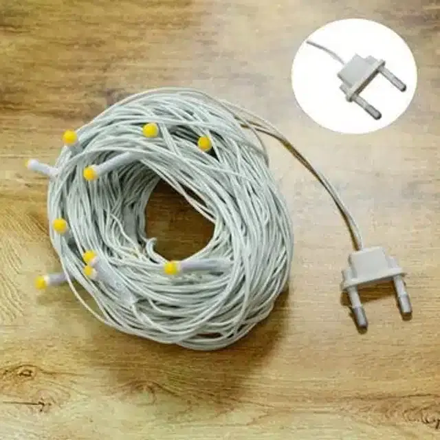 LED String Lights, Yellow, 15 m
