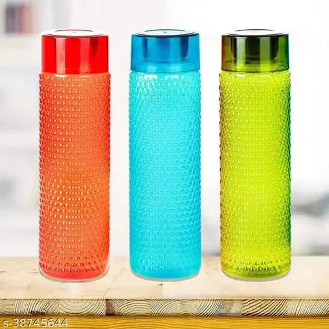 Water Bottle, Multicolor, 3x1000 ml