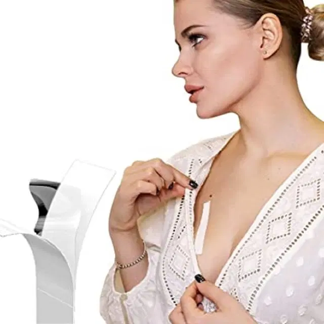 Double Sided Self-Adhesive Lingerie Tape for Women, Pack of 36 (Transparent)