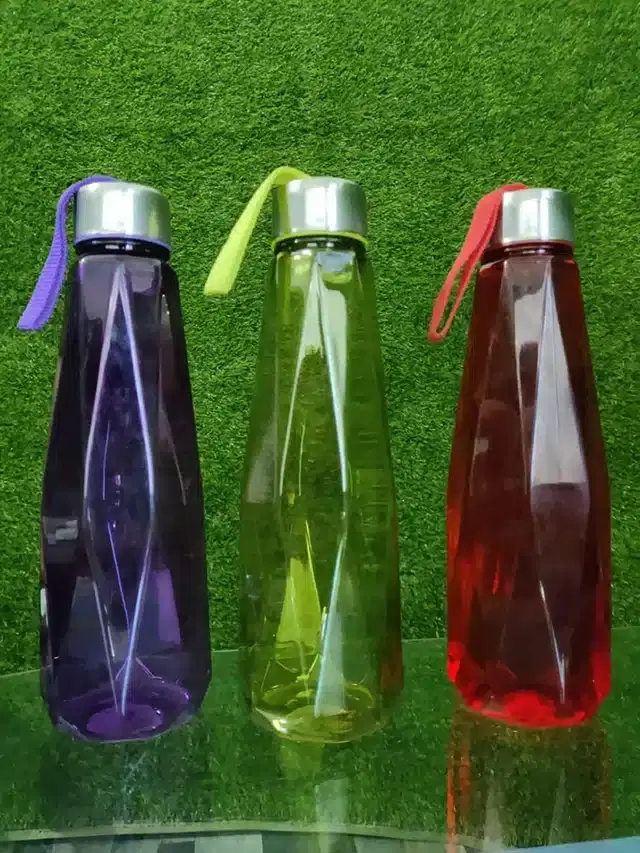 Plastic Water Bottle, Pack of 3, Multicolor, 1000 ml