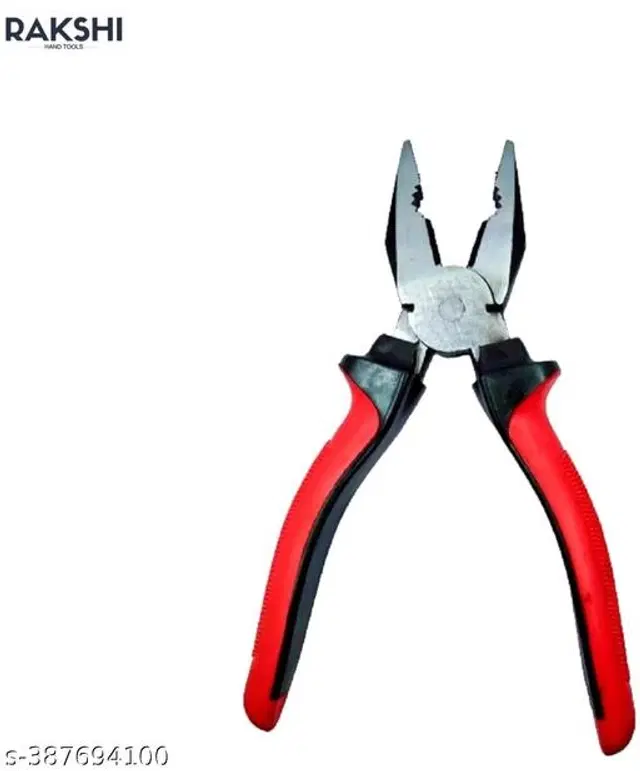 Stainless Steel Cutting Plier, Silver & Red