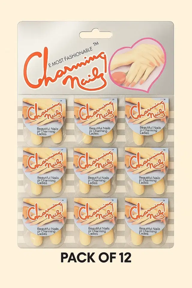 Almond Shape Nails (White) (Pack Of 12)