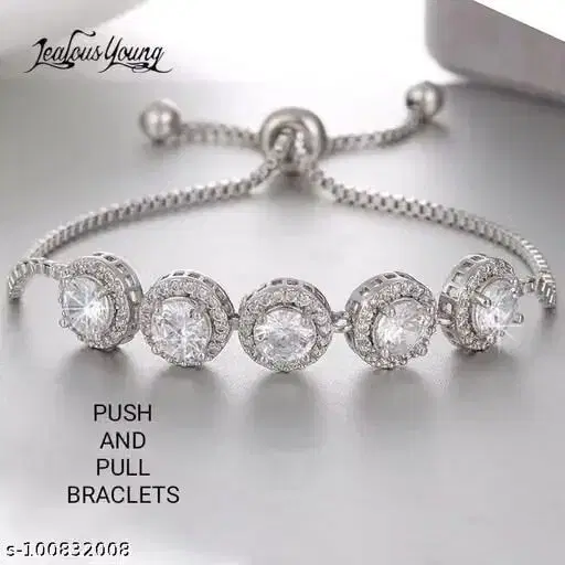 Womens Bracelets & Bangles Silver Alloy(Free Size)