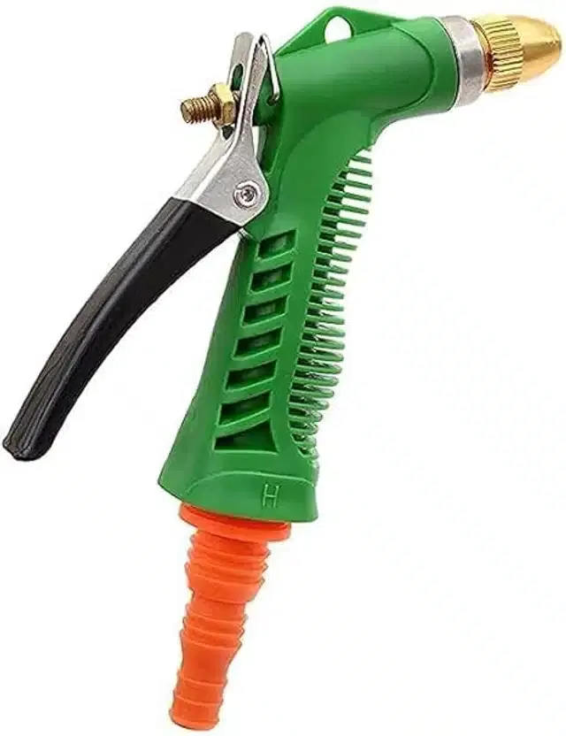 Brass Knob Water Spray Gun with 2 Clamp, Green