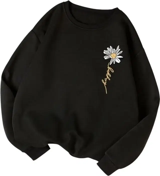 Fleece Hoodie for Women (Black, M)
