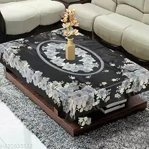 Waterpoof Plastic Center Table Cover for 4 Seater, 40 x 60-inch, Pack Of 1