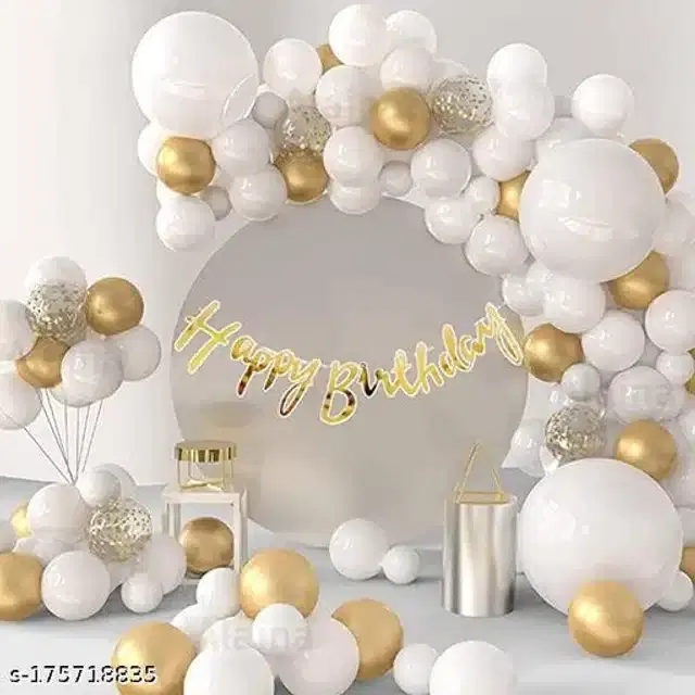 Birthday Party Decoration Kit, Multicolor, Set of 57