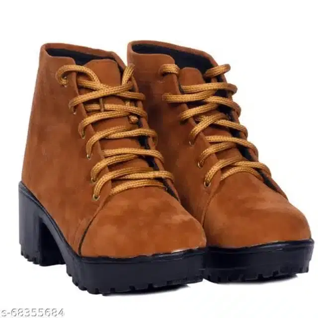 Boots for Women (Tan, 3)