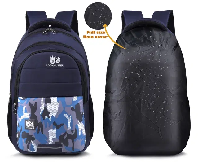 Polyester Backpack for Men & Women, Black