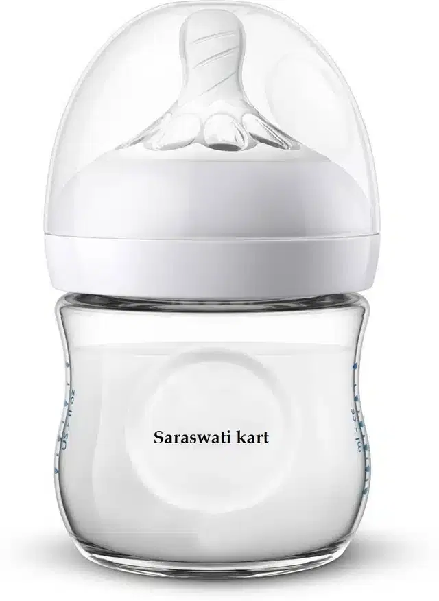 Milk Feeding Bottle for Kids, White, 120 ml
