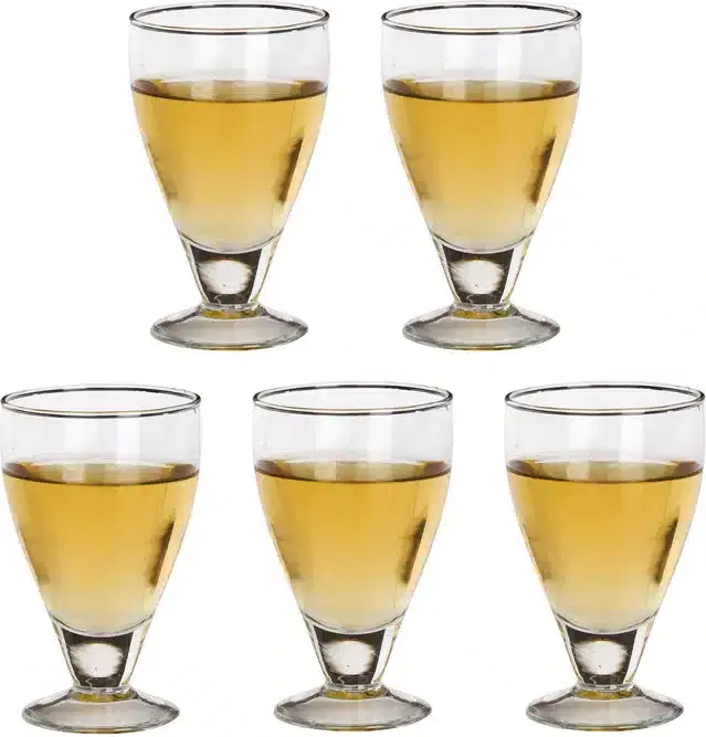 Liquor cum Cocktail Glasses, Transparent, 250 ml, Pack of 5