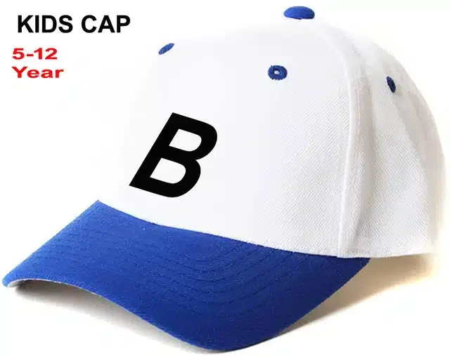 Baseball Cotton Cap for Kids (White, 5-12 Years)